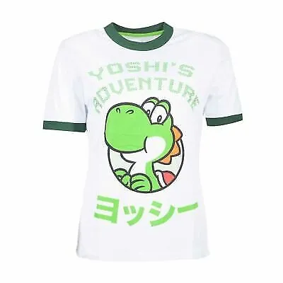 Buy Nintendo Super Mario Yoshi Adventure Women's T Shirt Fully Licensed Size Medium • 9.99£