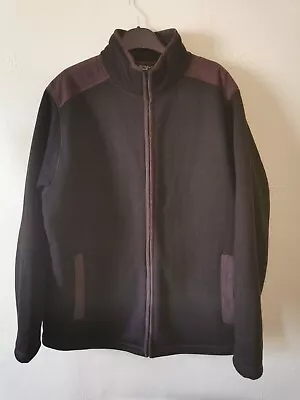 Buy Pg Field Country Wear Full Zip Heavy Fleece Jacket Large XL Brown P.G. Field • 20£
