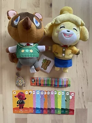 Buy Animal Crossing Merch Lot Series 5 Amiibo Cards Tom Nook & Isabelle Plushie L8 • 30.24£