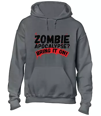 Buy Bring It On Zombie Apocalypse Hoody Hoodie Cool Walking Dead Funny Design Top • 16.99£