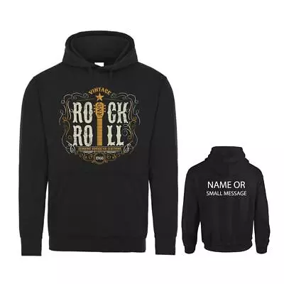 Buy Rock And Roll Guitar Music MusicHoodie Personalised Gift Customised Name Message • 29.95£