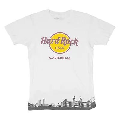 Buy HARD ROCK CAFE Amsterdam Mens T-Shirt White S • 17.99£