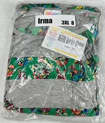 Buy Women's LuLaRoe Irma Top T Shirt Loose High Low Tunic Mid Sleeves Size 3XL 8 • 4.01£
