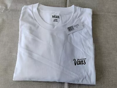 Buy Vans Men's Mini Script T-Shirt, Size L White Short Sleeve Tee • 14.75£