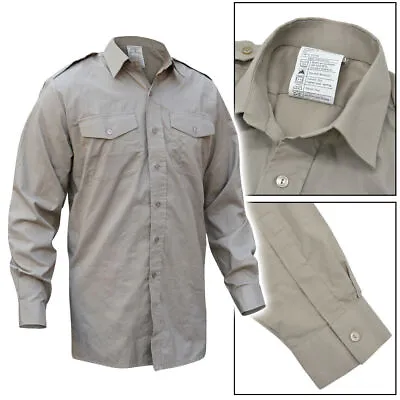 Buy Dress Shirt Tropical Style RAF, RM & Army Stone Coloured Assorted Sizes Grade 1 • 11.99£