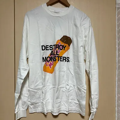 Buy Hysteric Glamour XXX Destroy All Monsters Long Sleeve T-Shirt Size L White • 148.54£