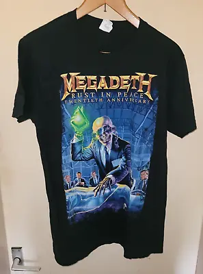 Buy Megadeth Rust In Peace 20th Anniversary  2010 Tour T-Shirt Size L Thrash • 34.99£