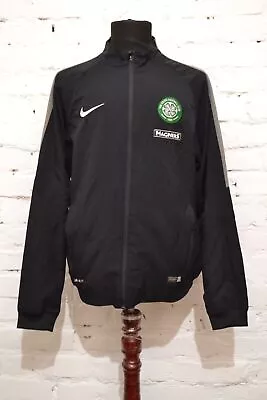 Buy Celtic Glasgow Training Football Jacket Soccer Black Nike Mens L • 43.97£