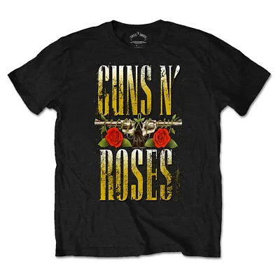 Buy Guns N Roses T-Shirt Big Guns GNR Rock Band New Black Official • 14.95£