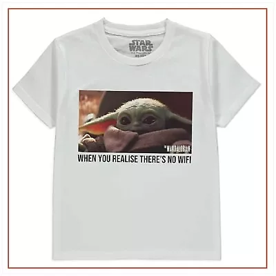 Buy STAR WARS The Mandalorian T-Shirt Kids The Child Yoda White Top Tee 4-5 Yrs BNWT • 9.99£