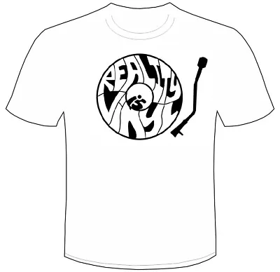 Buy REALITY IS VINYL T Shirt Tee Decks DJ T-shirt 1210s Mixing Records Soulboys Mens • 13.99£