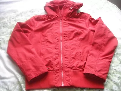 Buy Next Ladies Red Bomber Jacket Hoodied New Without Tags Size 14 • 24£