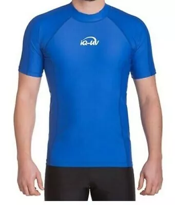 Buy T Shirt Mens IQ Company UV 300 Slim Fit Water Sport Top Blue Size XXL New +Tags • 19.41£