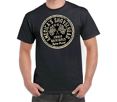 Buy Americas Shovelhead T-shirt T Shirt Clothing Apparel Hot Rod Rockabilly Tshirt • 20.24£
