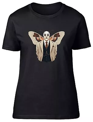 Buy Moth Man Womens T-Shirt Folklore Urban Legend Ladies Gift Tee • 8.99£