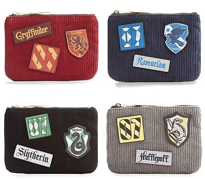 Buy Corduroy Harry Potter Zip Bags, Slytherin, Gryffindor, Ravenclaw, Hufflepuff • 9.95£