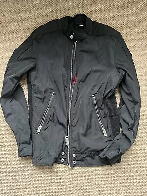 Buy DIESEL Men's Black Zip Up Light Weight Bomber Jacket - Size Small • 25£