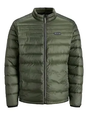 Buy Jack & Jones Mens Hero Puffer Jacket BIG & TALL Fit 100% Polyester Zip Coat XL • 19.99£