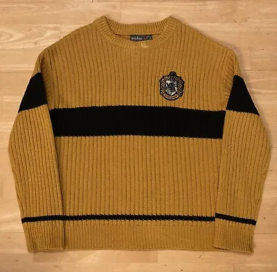 Buy XS 36  Harry Potter Hufflepuff Quidditch Ugly Christmas Xmas Jumper Sweater • 24.99£