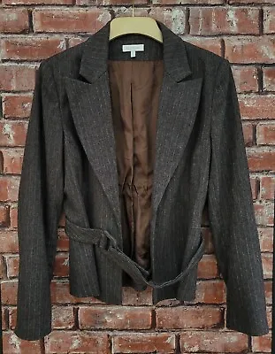 Buy Kookai Dark Grey Black Wool Jacket Blazer France 44 UK 16 - Unique Design • 13.99£