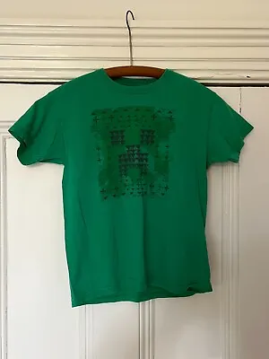 Buy Green Mojang Minecraft Creeper T-shirt Age 9-10 • 1.99£