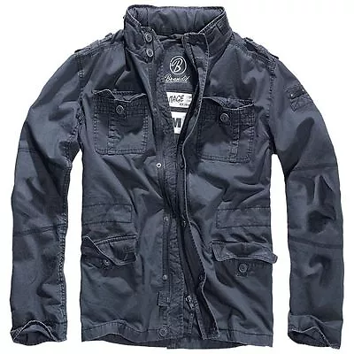 Buy Brandit Jacket Men's Jacket Military Half Season Britannia Jacket Indigo • 100.13£