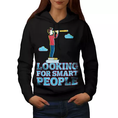 Buy Wellcoda Smart People Funny Womens Hoodie, Wisecrack Casual Hooded Sweatshirt • 28.99£