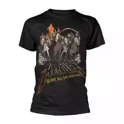 Buy Officially Licensed Metallica 40th Anniversary Horsemen Band Mens Black T-Shirt • 15.50£