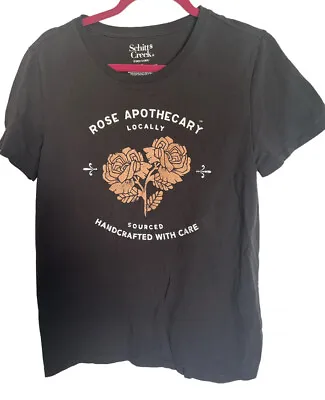 Buy Schitts Creek Women's M Rose Apothecary Graphic T-Shirt Dark Gray 38” Bust • 14.24£