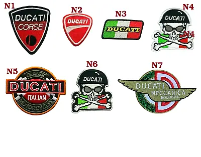 Buy Italian Ducati Motorcycle Racing Biker Patch Iron Sew On Jeans Jacket Leather • 1.99£