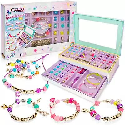 Buy Style Girlz Unicorn Jewellery Making Kit - Beads & Charms Kids Crafts For Girls • 14.99£