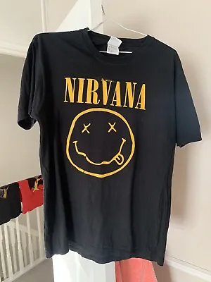 Buy Nirvana Smiley Face Band T Shirt  Small • 0.99£