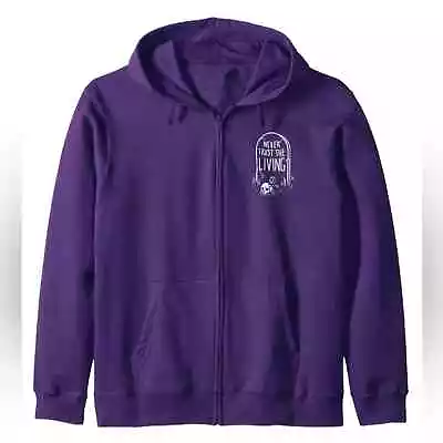Buy Port & Company Brand Full Zip Hoodie Jacket Size Large Unisex Beetlejuice Goth • 31.34£