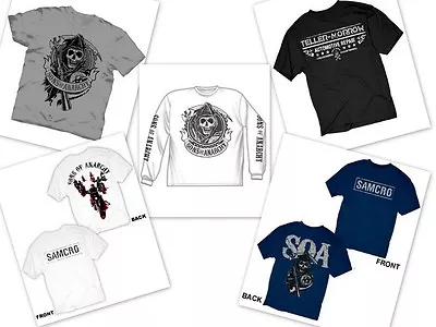 Buy Adult Mens Official Sons Of Anarchy Logo T-shirts SOA TV Show Graphic Tee Shirt • 21.76£