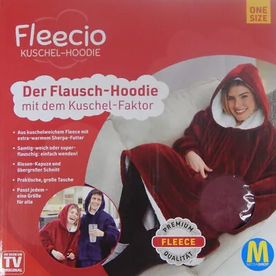 Buy Fleecio Cuddly Hoodie The Fluffy Hoodie With Cuddly Factor With Hooded Red • 21.51£