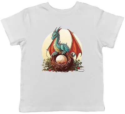 Buy Mythical Dragon Kids T-Shirt Fantasy Mystical Nest Egg Childrens Boys Girls Gift • 5.99£