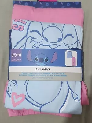 Buy Primark X Disney Lilo And Stitch 7-8yrs 128cm Long Sleeve Pyjamas Set Girls  • 6.75£