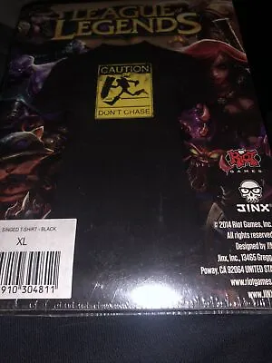 Buy League Of Legends Don't Chase T-Shirt Black Licensed New Sealed Jinx Clothing XL • 14.99£