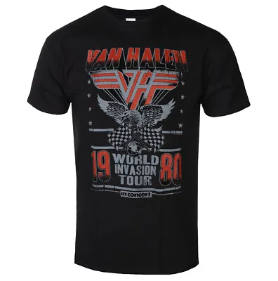 Buy Van Halen Invasion Tour 1080 Official Unisex Men's Black T-Shirt • 15.95£