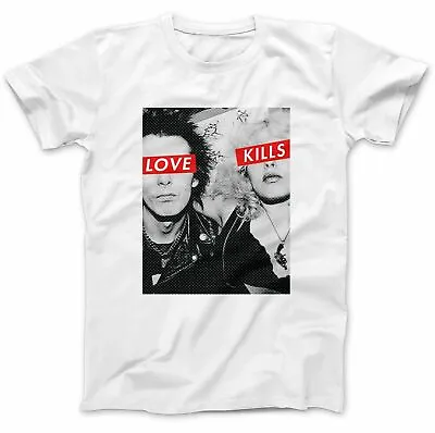 Buy Sid & Nancy T-shirt Love Kills Punk 70s 80s 100% Retro Gift White  S- 3xl  Uk • 6.99£