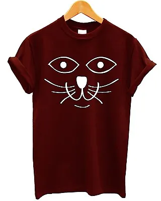 Buy Cat Face T Shirt Feline Meow Indie Tumblr Hipster #Selfie Swag Mens Womens Kids  • 8.95£