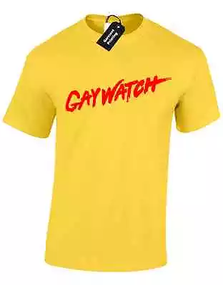 Buy Gaywatch Benidorm Mens T Shirt Gay Funny Kenneth Joke New Premium Quality Pride • 7.99£