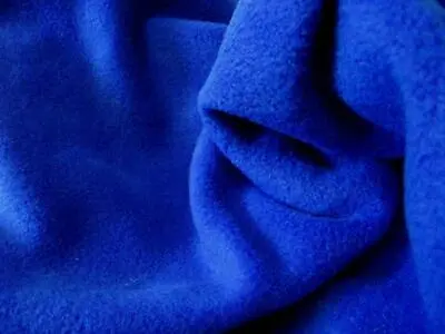 Buy QUALITY Anti Pil Polar Fleece Fabric Material - ROYAL BLUE • 1.99£