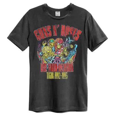 Buy Amplified Guns N Roses Use Your Illusion Charcoal Cotton T-Shirt • 22.95£