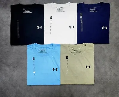 Buy Under Armour Men's T-Shirt UA  Crew Neck  Cotton Blend Sports, Gym, Running M L • 13.99£