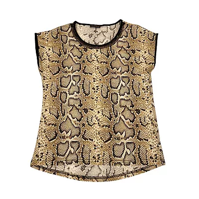 Buy Roberto Cavalli Women's Snake Skin Print Tshirt | Vintage High End Designer Top • 40£