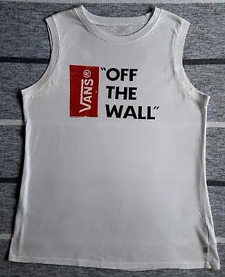 Buy Genuine Vans Off The Wall Skateboard Sleeveless Vest T-shirt. Small 38 . Vintage • 9.99£