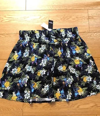 Buy New Torrid X Disney Lilo & Stitch Floral Skater Skirt Size 0 Us L / Uk 16 Bnwt • 49.99£