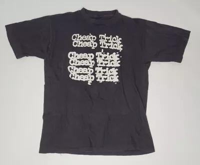 Buy Authentic 1982 CHEAP TRICK Concert Tour Single Stitch TShirt Columbus OH Vintage • 52.39£