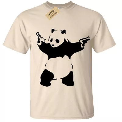 Buy Banksy Panda T-Shirt Mens S-5XL Urban Graffiti Cool Fashion Tee Top • 12.95£